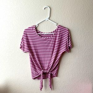 Pink Striped Shirt